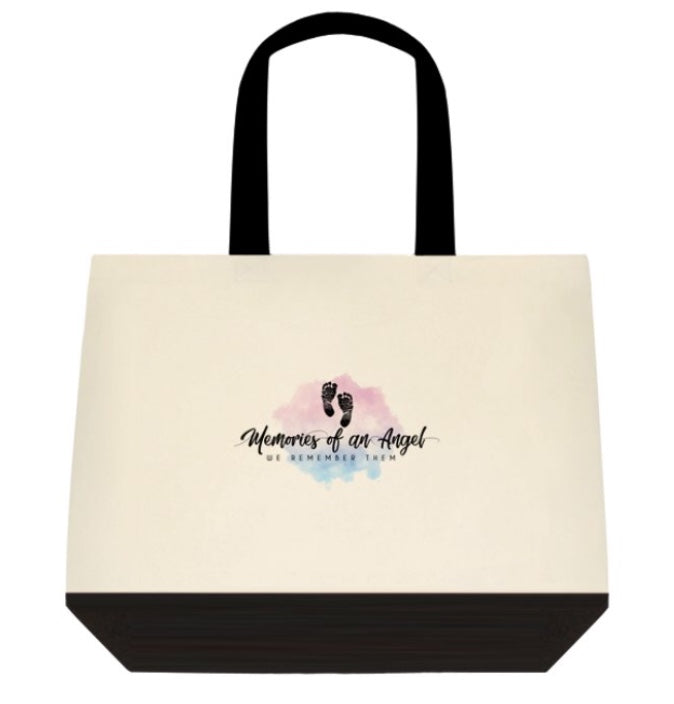 Two Tone Deluxe Cotton MOAA Logo Tote Bags
